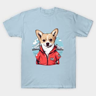 Kawaii Japanese dog, Corgi Dog T-Shirt